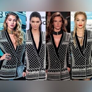 Balmain X HM pearl embellished blazer BNWT